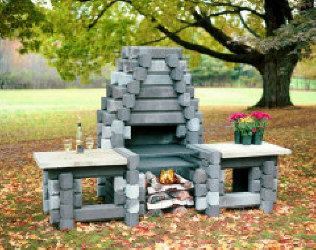 The Mt. Katahdin from Precast Outdoor Fireplaces