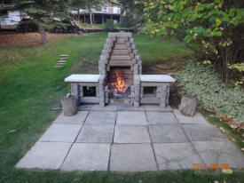 cowan outdoor fireplace installation