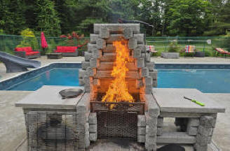 arcadia burning fireplace