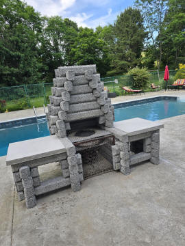 left view fireplace