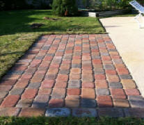 toms walkway without katadin outdoor fireplace