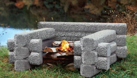 the mini firepit from Precast Outdoor Fireplaces