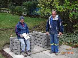 cowan outdoor fireplace installation