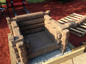 Building a precast fireplace