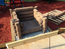 Building a precast fireplace